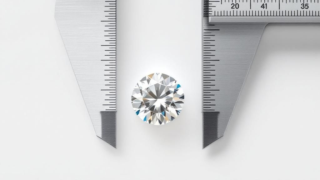 Diamond size visualization
